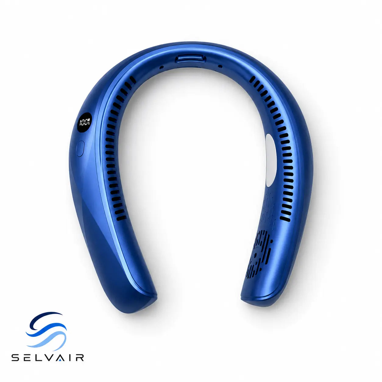 Ventilateur cou turquoise rechargeable | SELVAIR