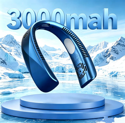Mini ventilateur tour de cou bleu SELVAIR | Léger et rechargeable