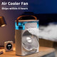 Rafraîchisseur d’air portable 3-en-1 SELVAIR | Ventilateur, humidificateur et LED