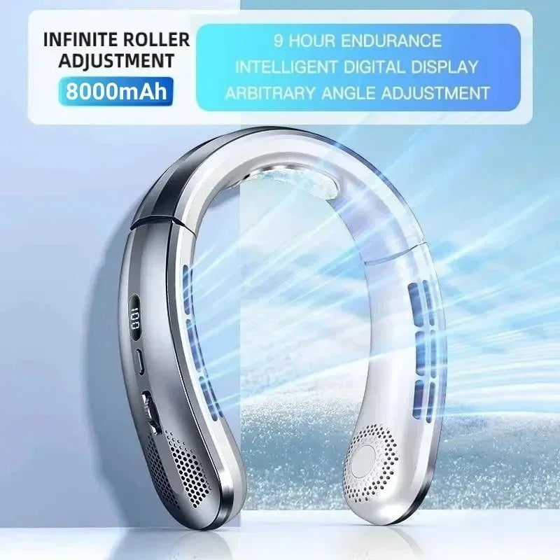 Ventilateur tour de cou LED SELVAIR | Fraîcheur portable et rechargeable
