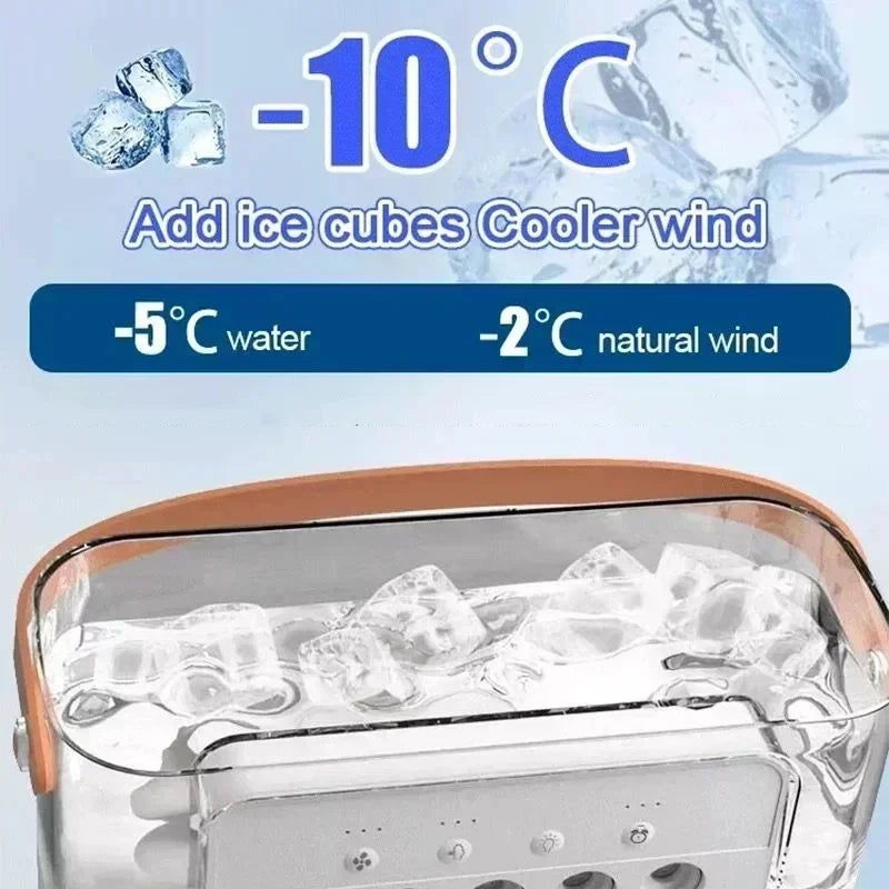 Ventilateur brumisateur 3-en-1 SELVAIR blanc | Rafraîchisseur, humidificateur et LED