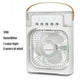 Ventilateur brumisateur 3-en-1 SELVAIR blanc | Rafraîchisseur, humidificateur et LED