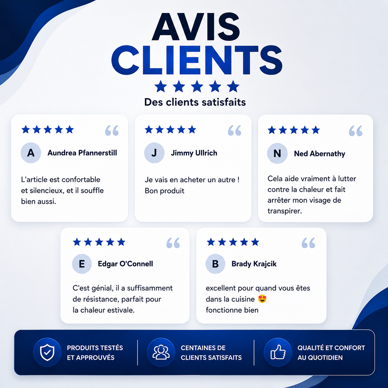 Avis clients SELVAIR - des clients satisfaits