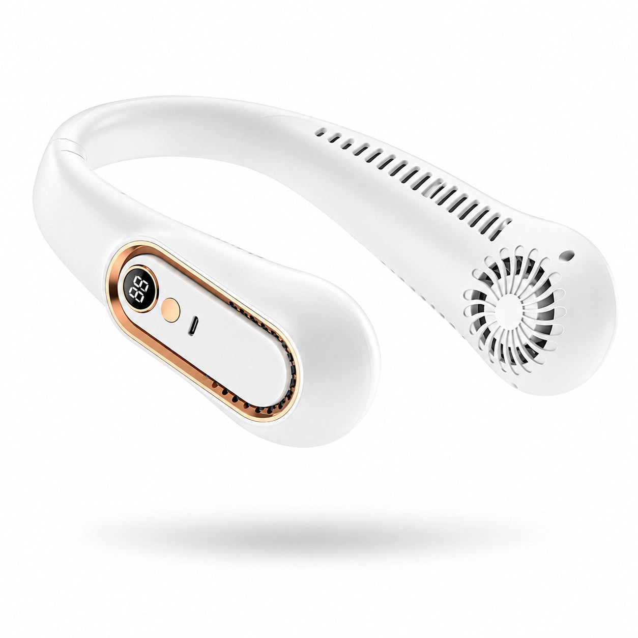 Ventilateur cou blanc léger rechargeable | SELVAIR
