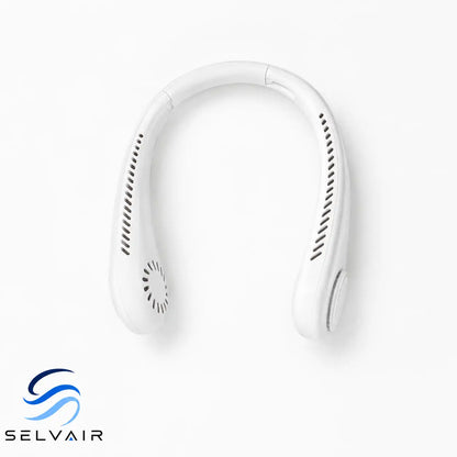 Ventilateur cou blanc rechargeable | SELVAIR
